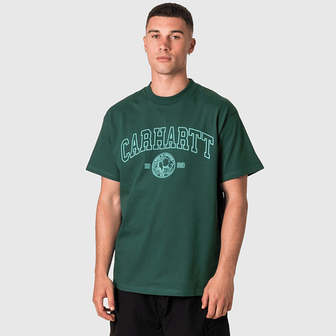 S/S COIN T-SHIRT (BOTANIC/AQUA GREEN)