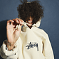 Stock Logo Hoodie (beige/navy blue)  - Thumbnail 4