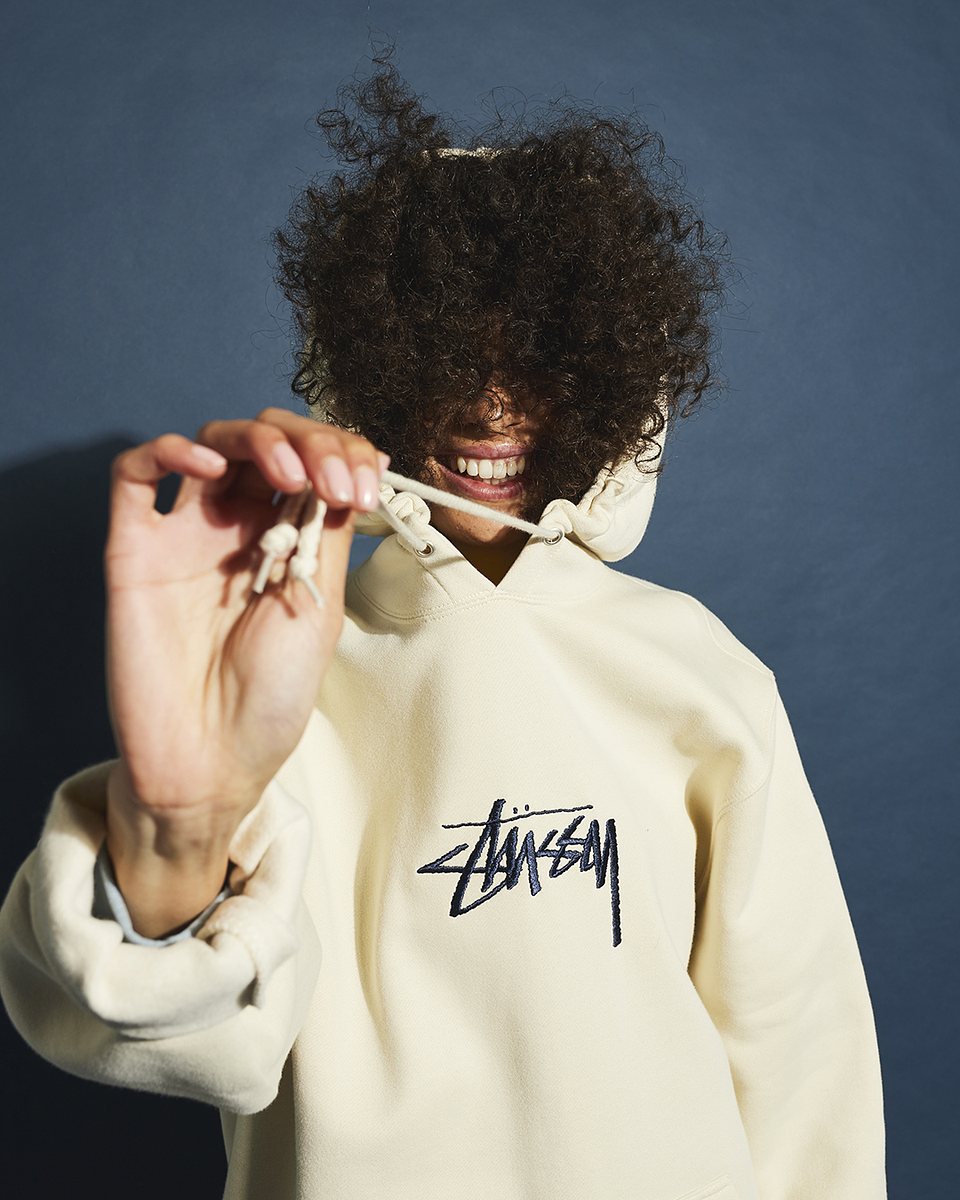 Stock Logo Hoodie (beige/navy blue)  4