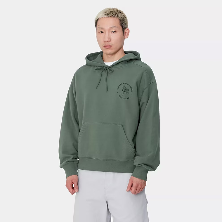 HOODED SWEATSHIRT (Duck Green/Black Stone) 3