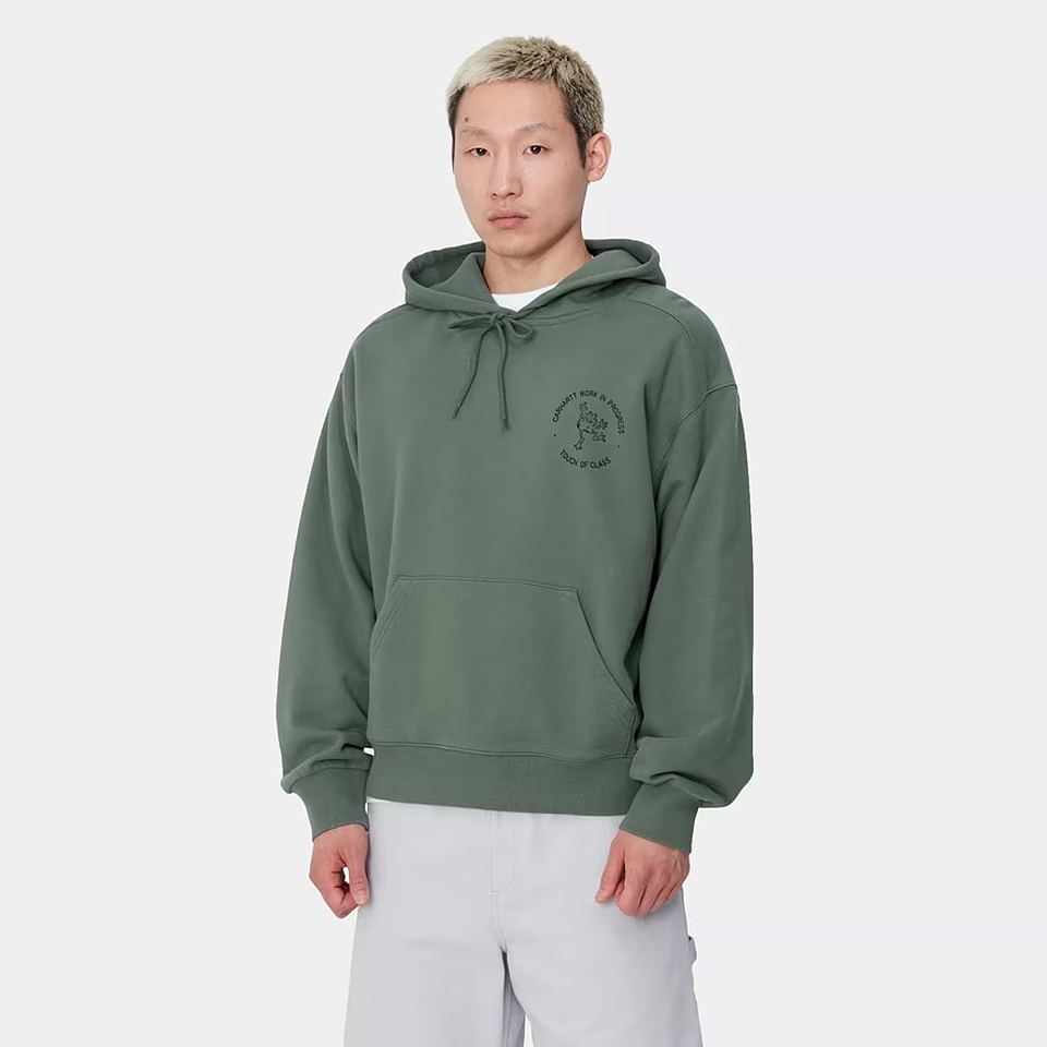HOODED SWEATSHIRT (Duck Green/Black Stone) 3