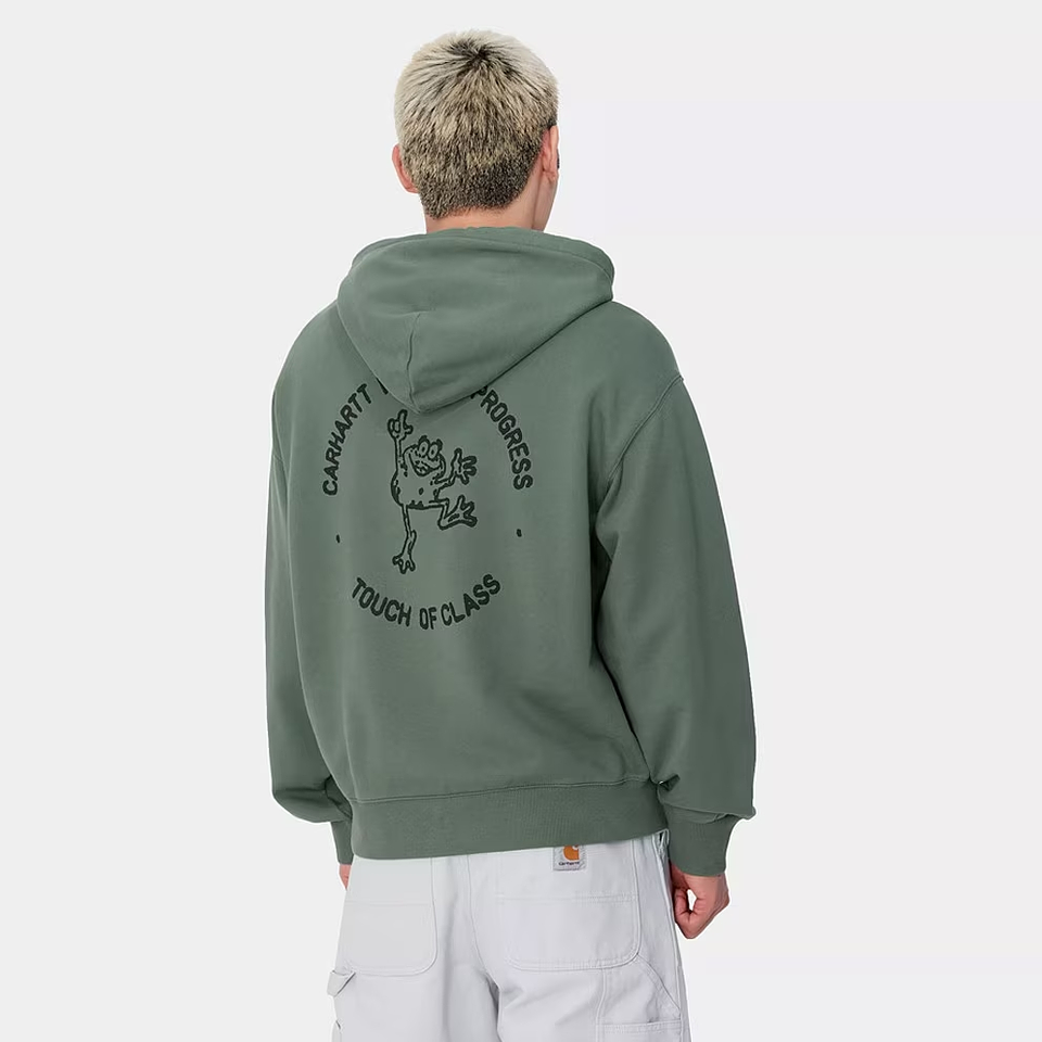 HOODED SWEATSHIRT (Duck Green/Black Stone) 4