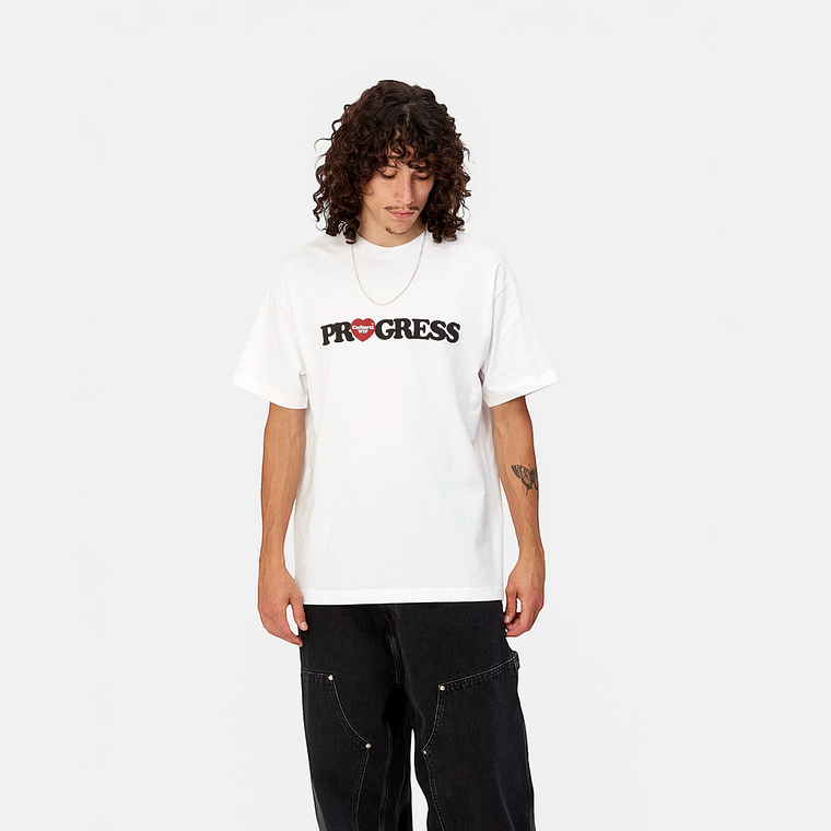 S/S I HEART PROGRESS T-SHIRT (WHITE) 2