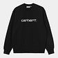 SCRIPT SWEATSHIRT BLACK - Thumbnail 1