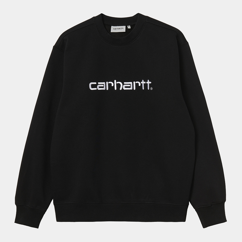 SCRIPT SWEATSHIRT BLACK 1