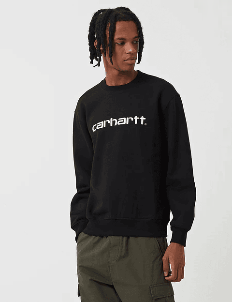 SCRIPT SWEATSHIRT BLACK