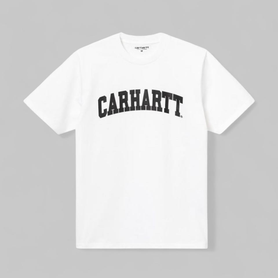 S/S UNIVERSITY SCRIPT T-SHIRT (WHITE) 1