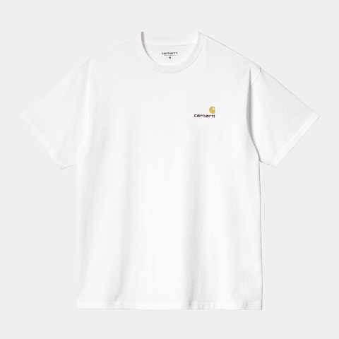 S/S AMERICAN SCRIPT T-SHIRT (WHITE)