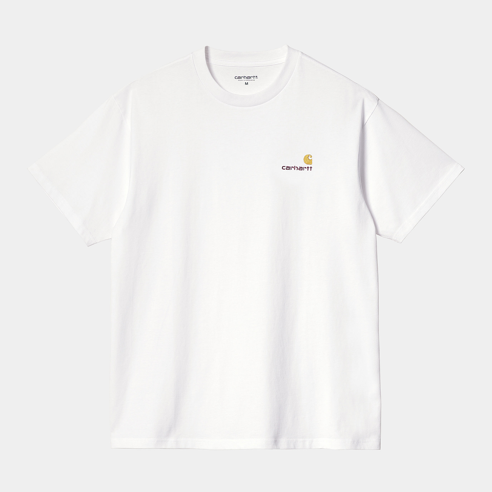 S/S AMERICAN SCRIPT T-SHIRT (WHITE) 1
