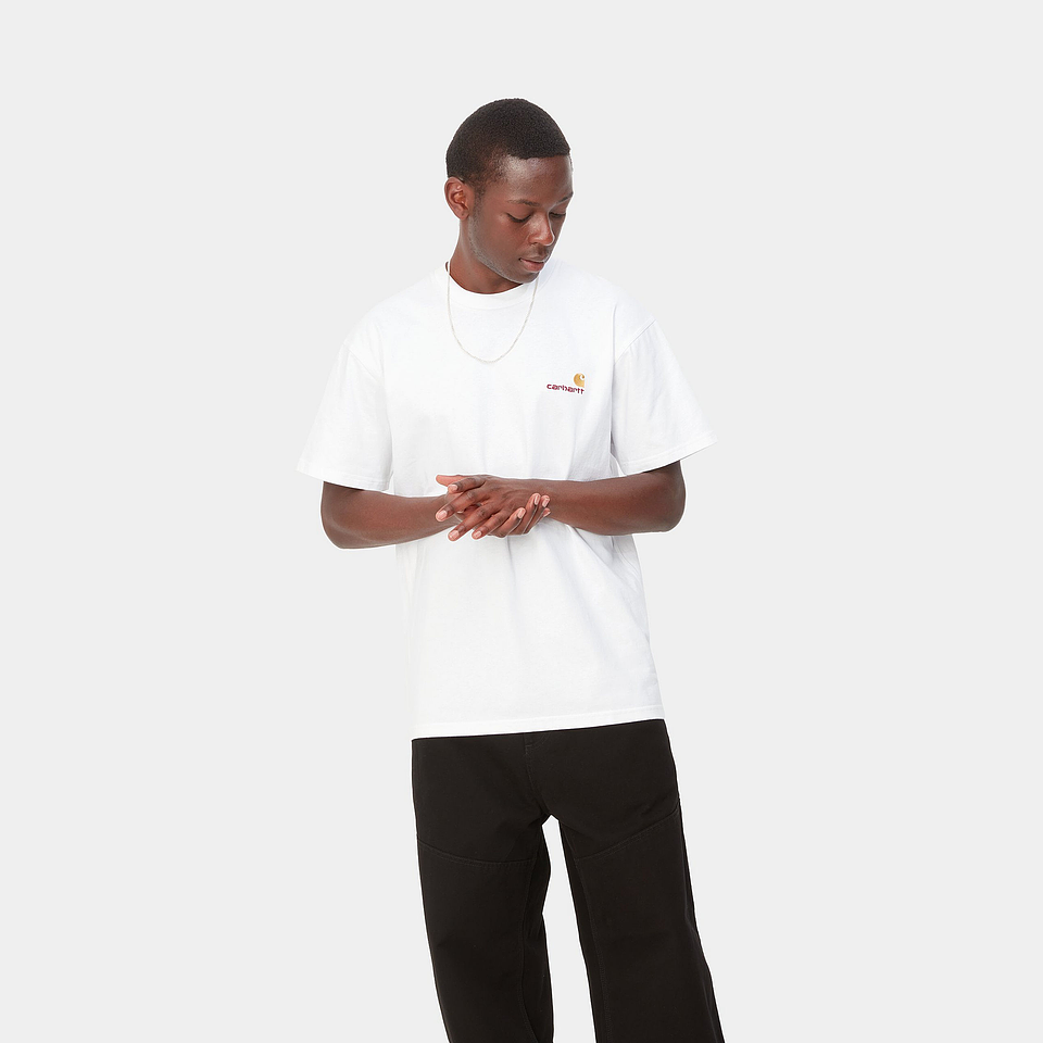 S/S AMERICAN SCRIPT T-SHIRT (WHITE) 2