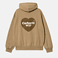 HOODIE HEART SWEAT (DUSTY BROWN) - Thumbnail 2