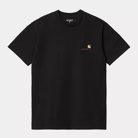 S/S AMERICAN SCRIPT T-SHIRT (BLACK) 