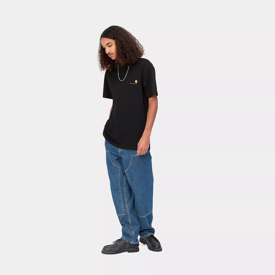 S/S AMERICAN SCRIPT T-SHIRT (BLACK)  3