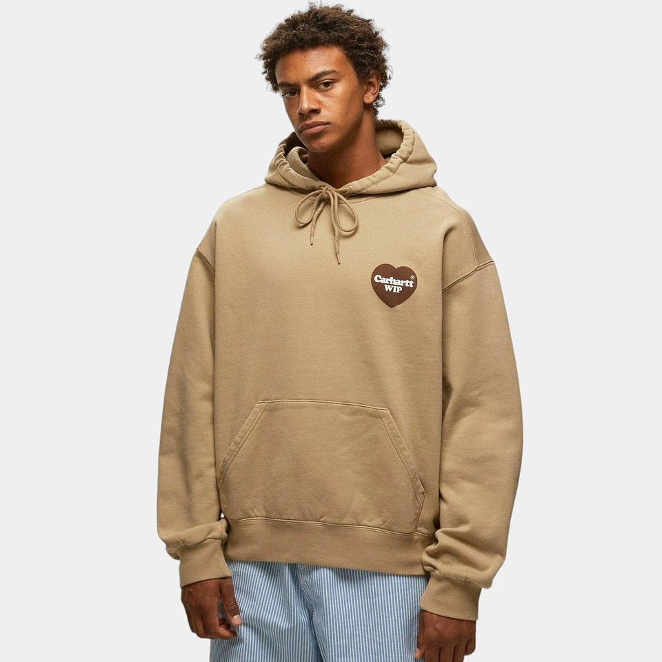 HOODIE HEART SWEAT (DUSTY BROWN) 3