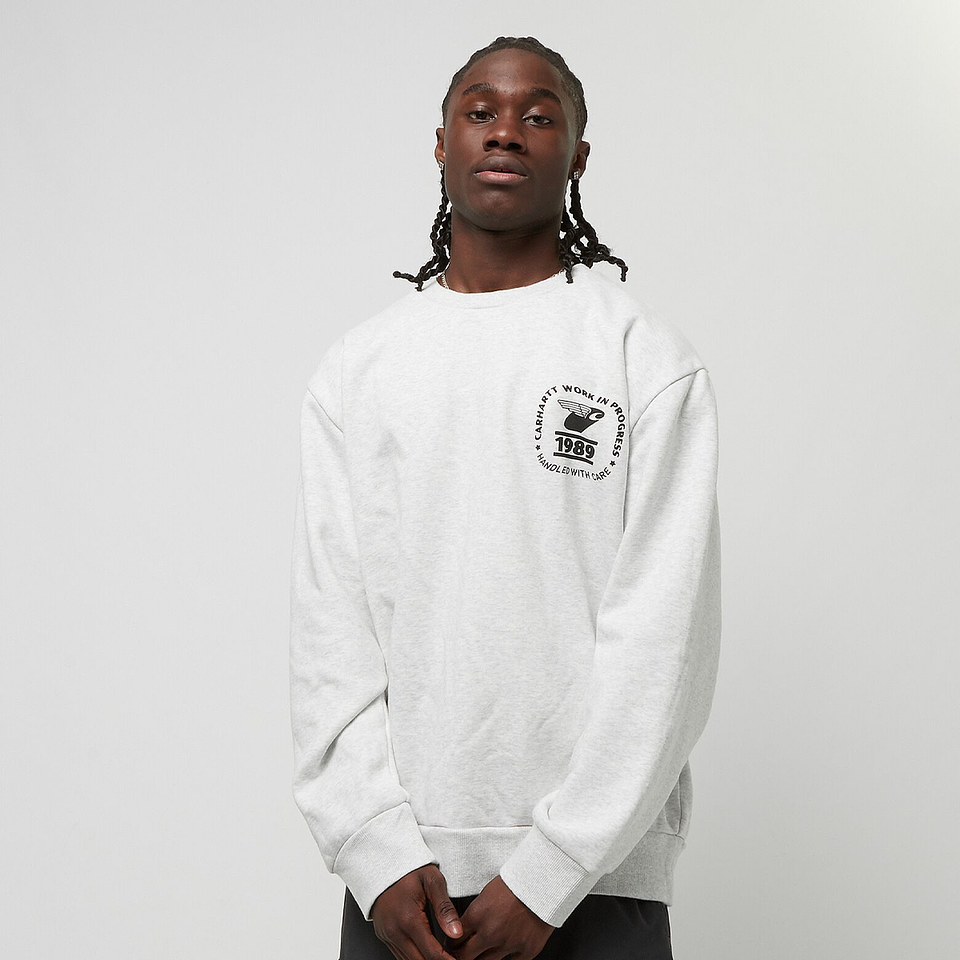 STAMP STATE SWEAT - ASH HEATHER / BLACK 4