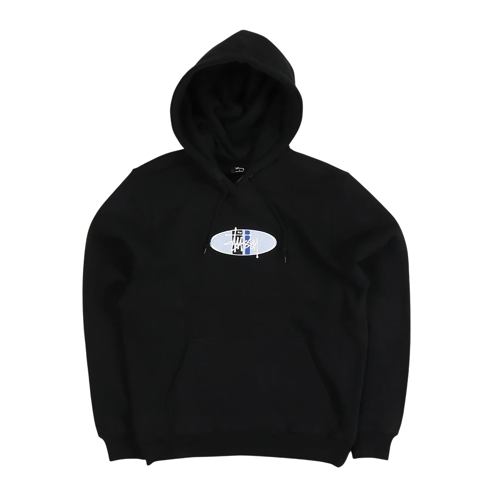 Oval Stock Logo Hoodie  (black) 1