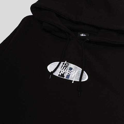 Oval Stock Logo Hoodie  (black)