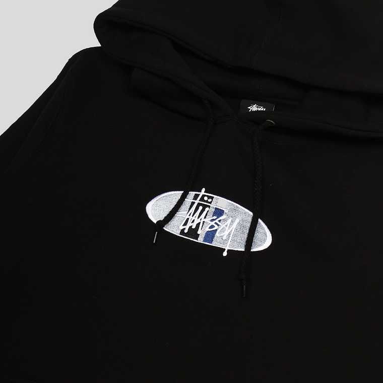 Oval Stock Logo Hoodie  (black) 2
