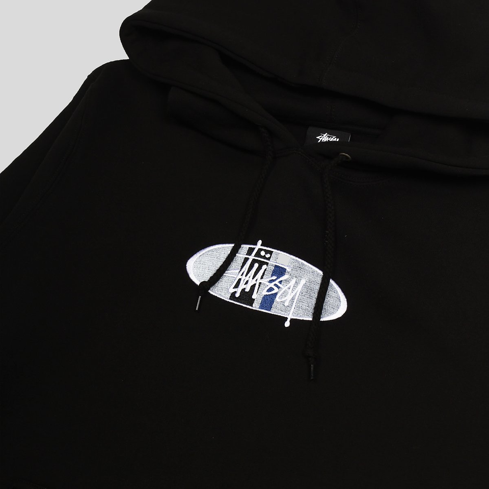 Oval Stock Logo Hoodie  (black) 2