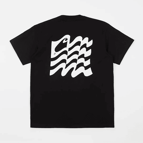 S/S Wavy State T-Shirt (Black)