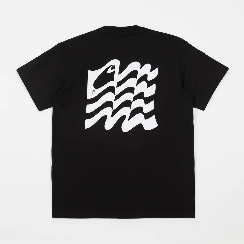 S/S Wavy State T-Shirt (Black) 1