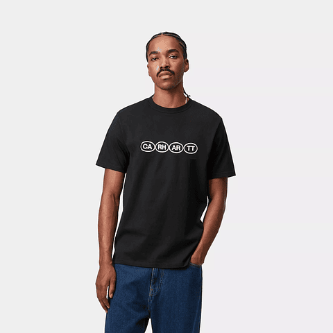 S/S Bumper T-Shirt (BLACK/WHITE) 