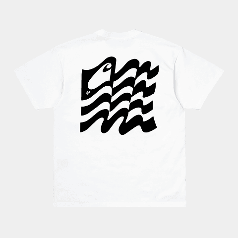 S/S Wavy State T-Shirt (White)