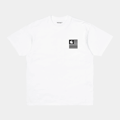 S/S Wavy State T-Shirt (White)