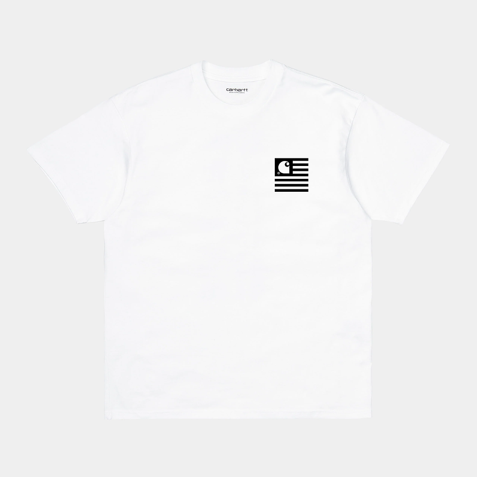 S/S Wavy State T-Shirt (White) 2