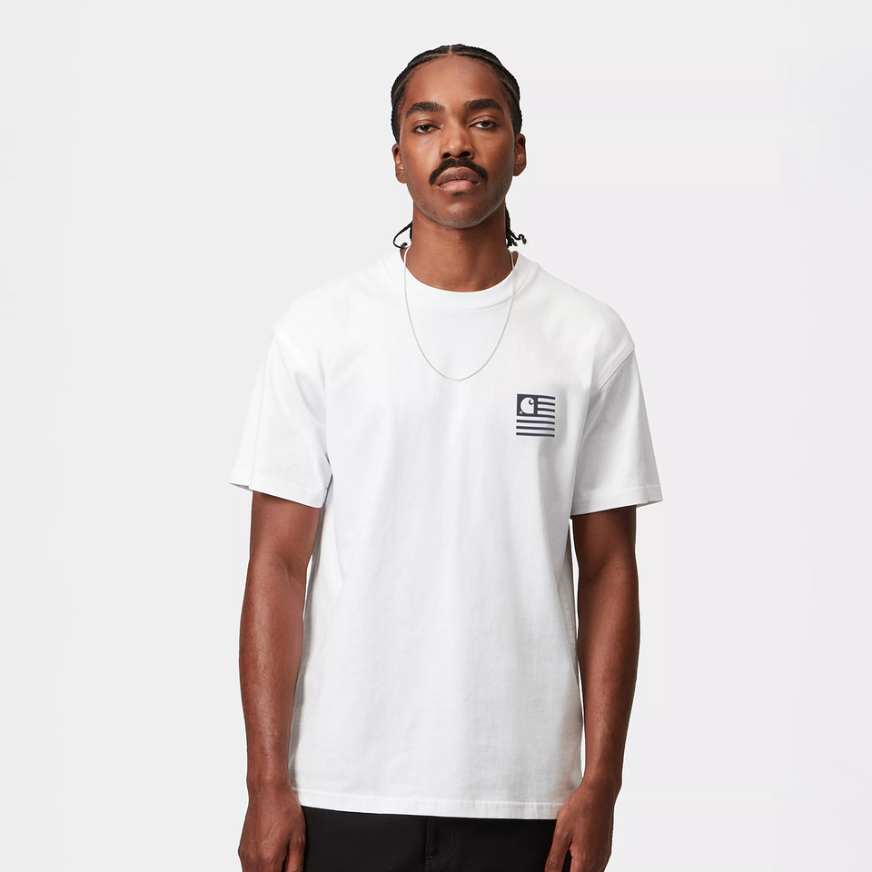 S/S Wavy State T-Shirt (White) 3