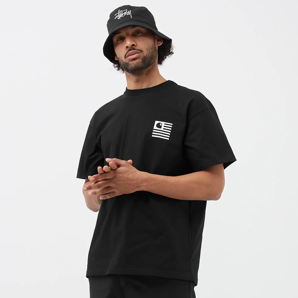 S/S Wavy State T-Shirt (Black) 3