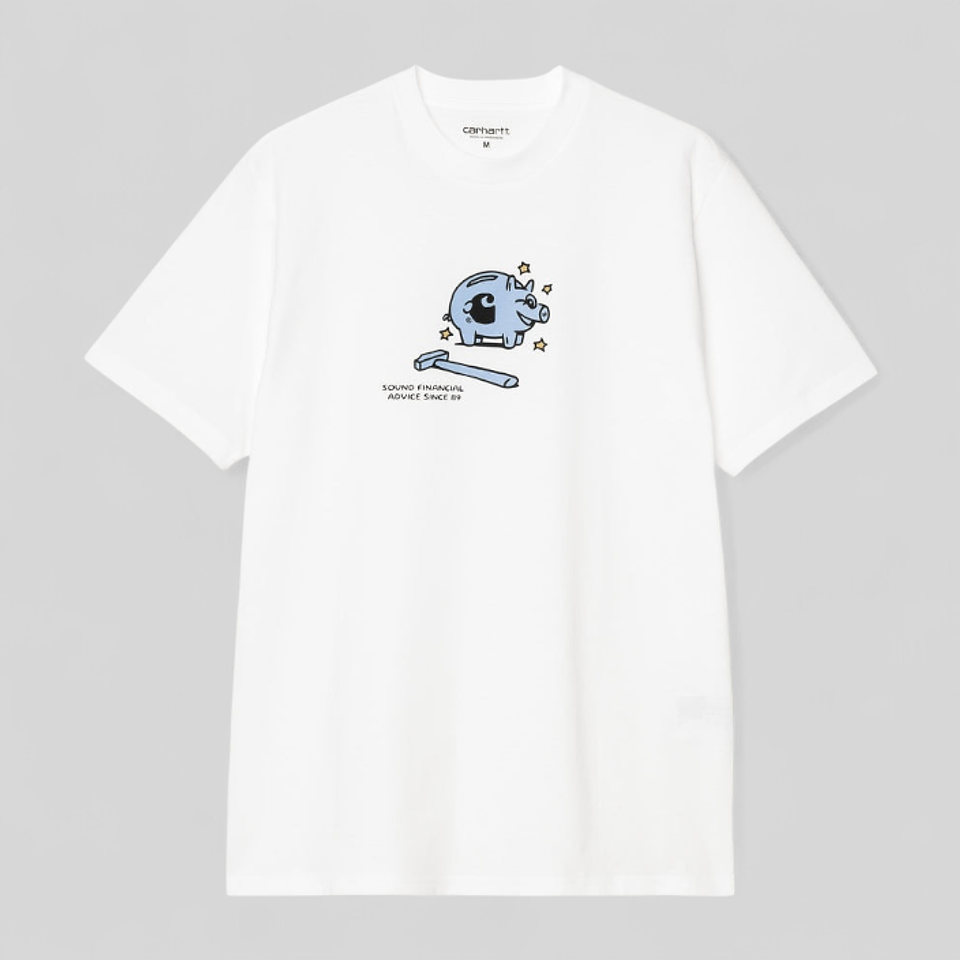 S/S Piggybank T-Shirt (white) 1