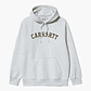 HOODED SWEATSHIRT UNIVERSITY (GREY HEATHER) - Thumbnail 1