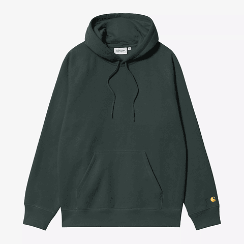 HOODED CHASE SWEATSHIRT (DARK GREEN)