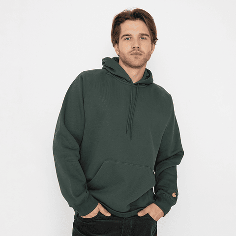 HOODED CHASE SWEATSHIRT (DARK GREEN)