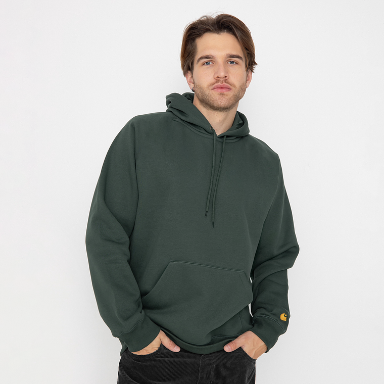 HOODED CHASE SWEATSHIRT (DARK GREEN) 2