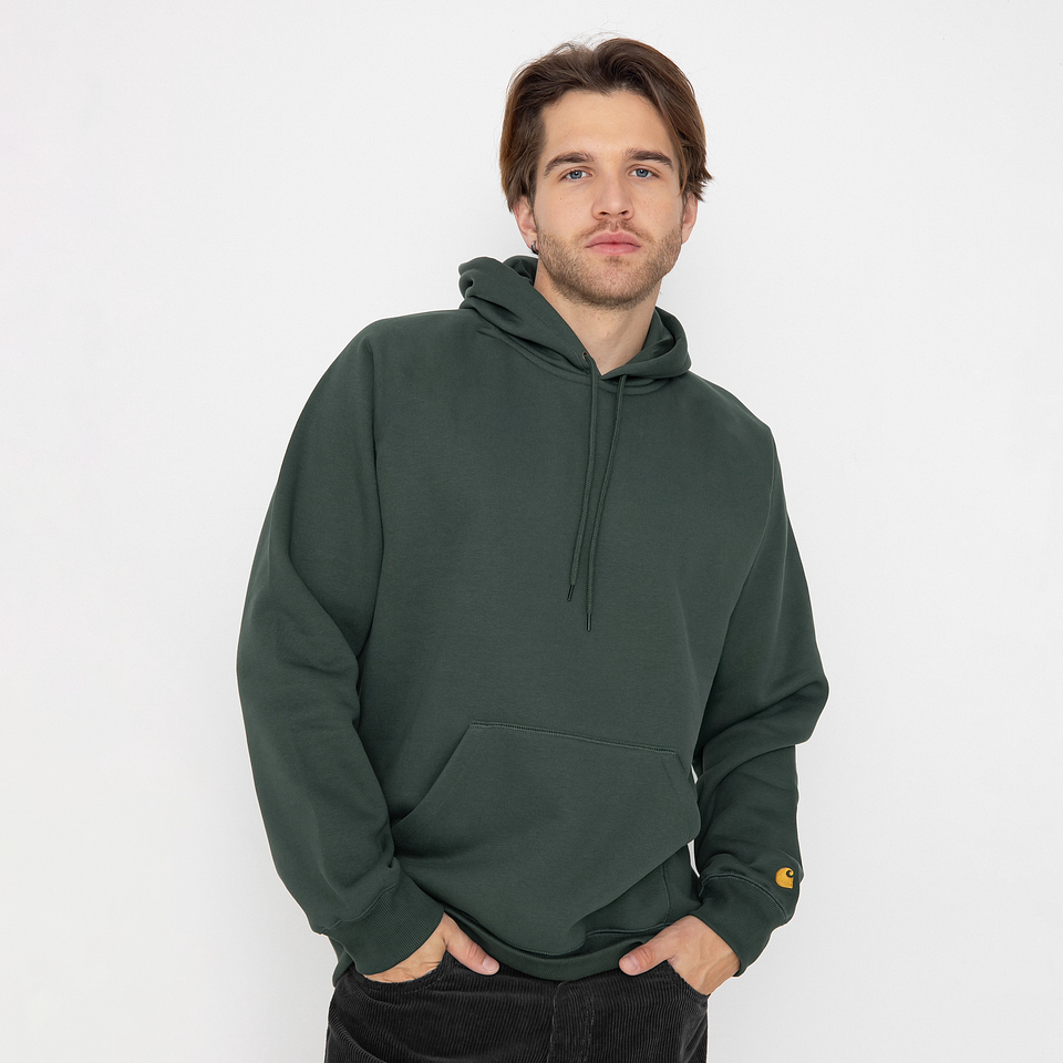 HOODED CHASE SWEATSHIRT (DARK GREEN) 2