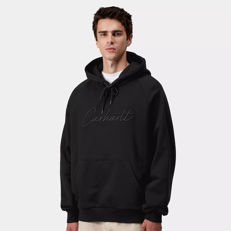 HOODED RAY SWEATSHIRT (BLACK) 2