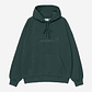 HOODED RAY SWEATSHIRT (GREEN)  - Thumbnail 1