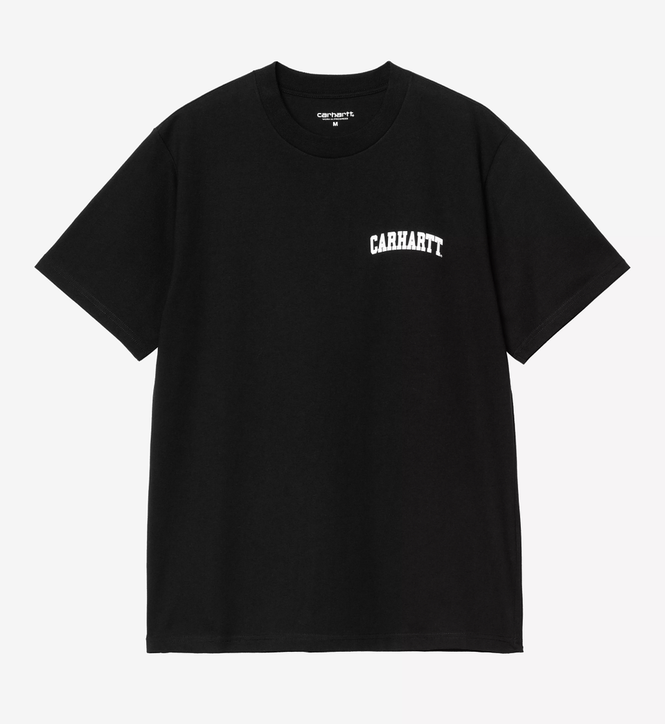 S/S UNIVERSITY SCRIPT T-SHIRT (BLACK) 1