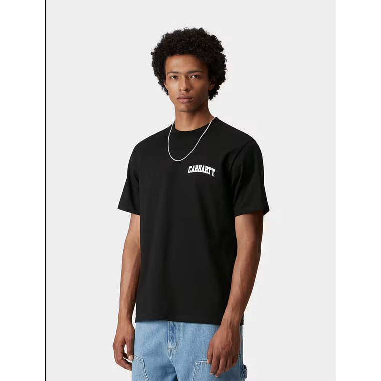 S/S UNIVERSITY SCRIPT T-SHIRT (BLACK) 2