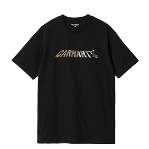 S/S DANDELION SCRIPT T-SHIRT (BLACK)