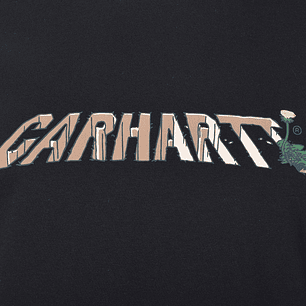 S/S DANDELION SCRIPT T-SHIRT (BLACK)