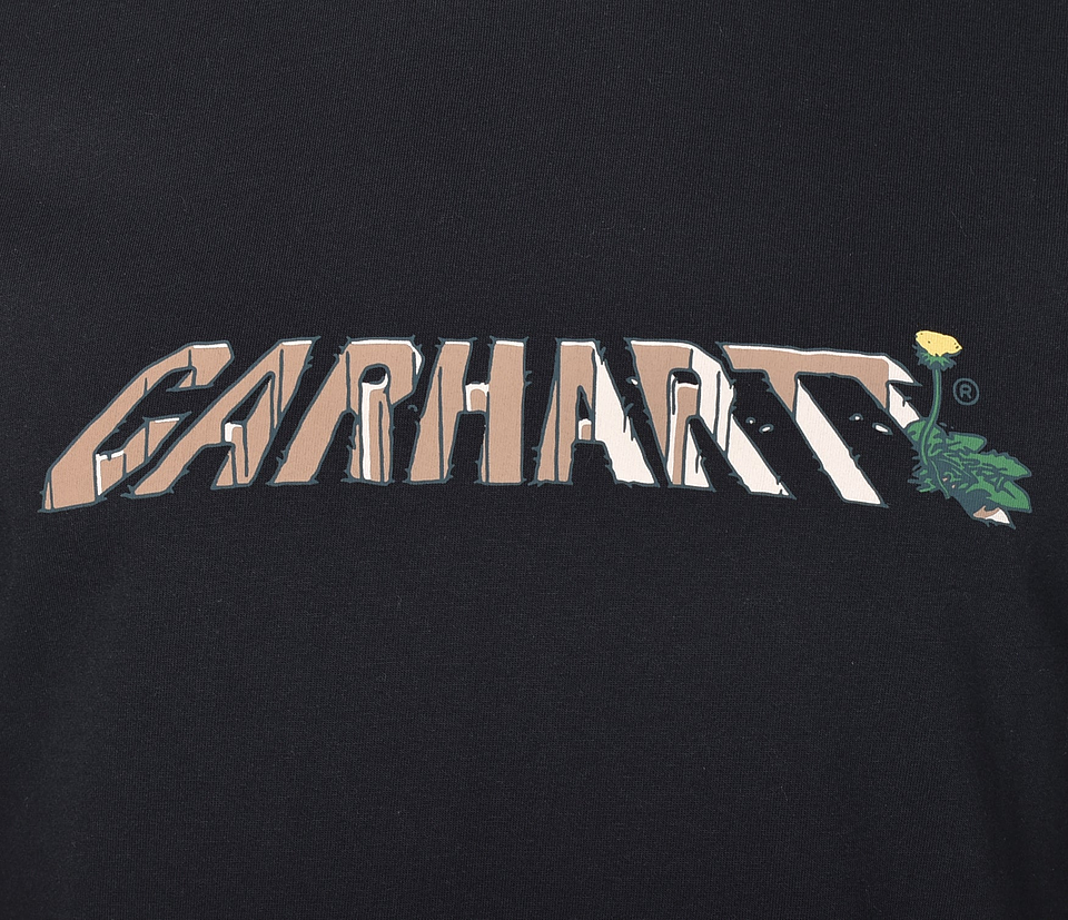 S/S DANDELION SCRIPT T-SHIRT (BLACK) 2