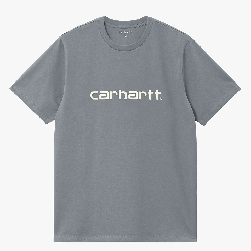 S/S SCRIPT T-SHIRT (MISTY GREY)  1