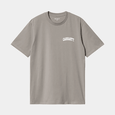 S/S UNIVERSITY SCRIPT T-SHIRT (GREY)