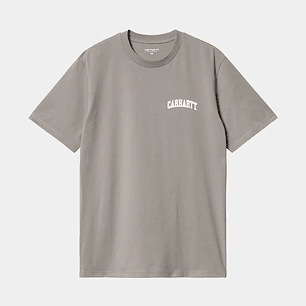 S/S UNIVERSITY SCRIPT T-SHIRT (GREY)