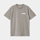 S/S UNIVERSITY SCRIPT T-SHIRT (GREY) - Thumbnail 1