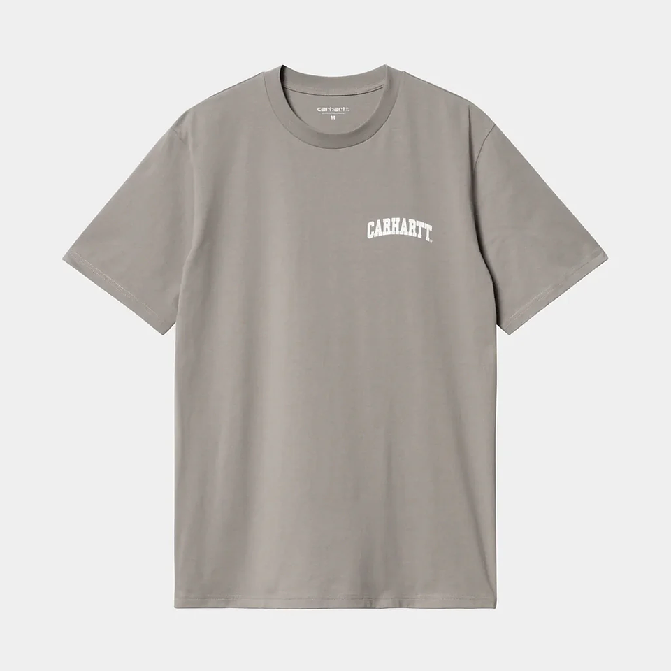 S/S UNIVERSITY SCRIPT T-SHIRT (GREY) 1