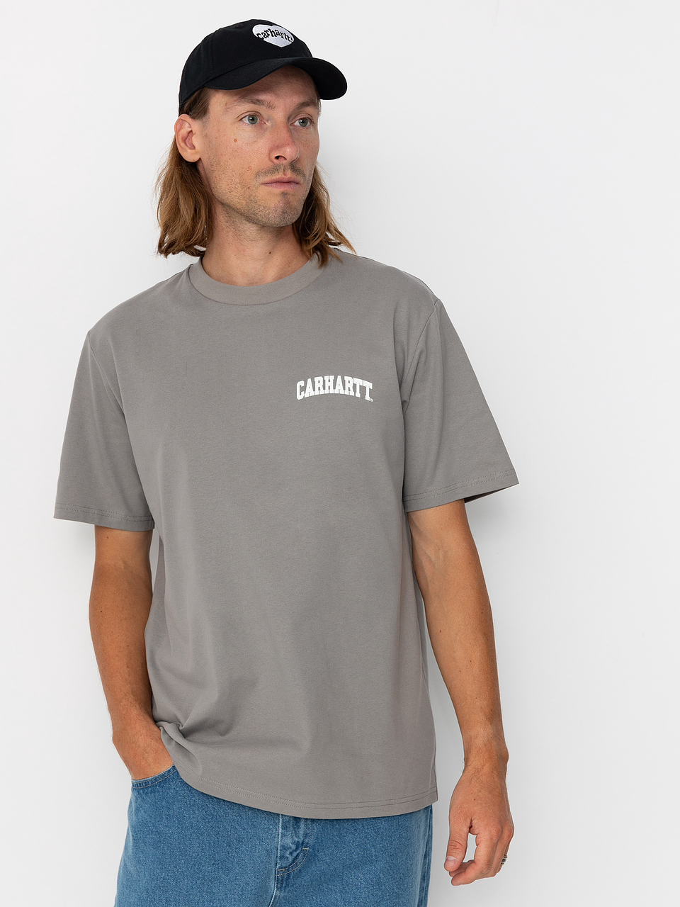 S/S UNIVERSITY SCRIPT T-SHIRT (GREY) 2